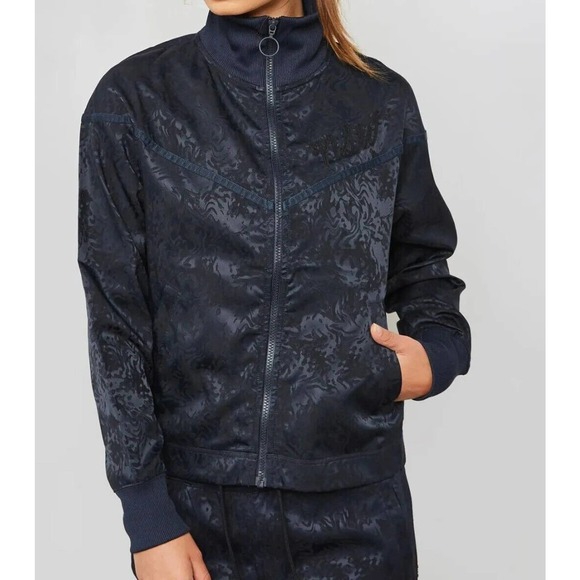 Nike Jackets & Blazers - NIKE NSW Jacquard Track Blue Navy Jacket Athletic 940250-475 Womens Size Medium